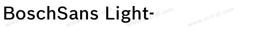 BoschSans Light字体转换